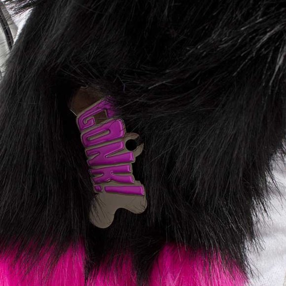 Elvira Gonk Poodle Plush Black Pink White Backpack Bag NEW NWT - Picture 6 of 6